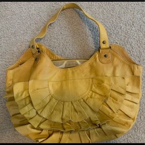 Leather anthropology purse